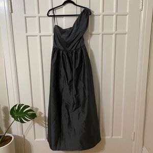 Alfred Sung One Shoulder Bridesmaid Dress, Gray